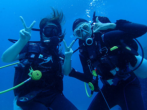 diving